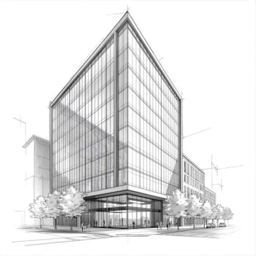 Ilustração de uma empresa